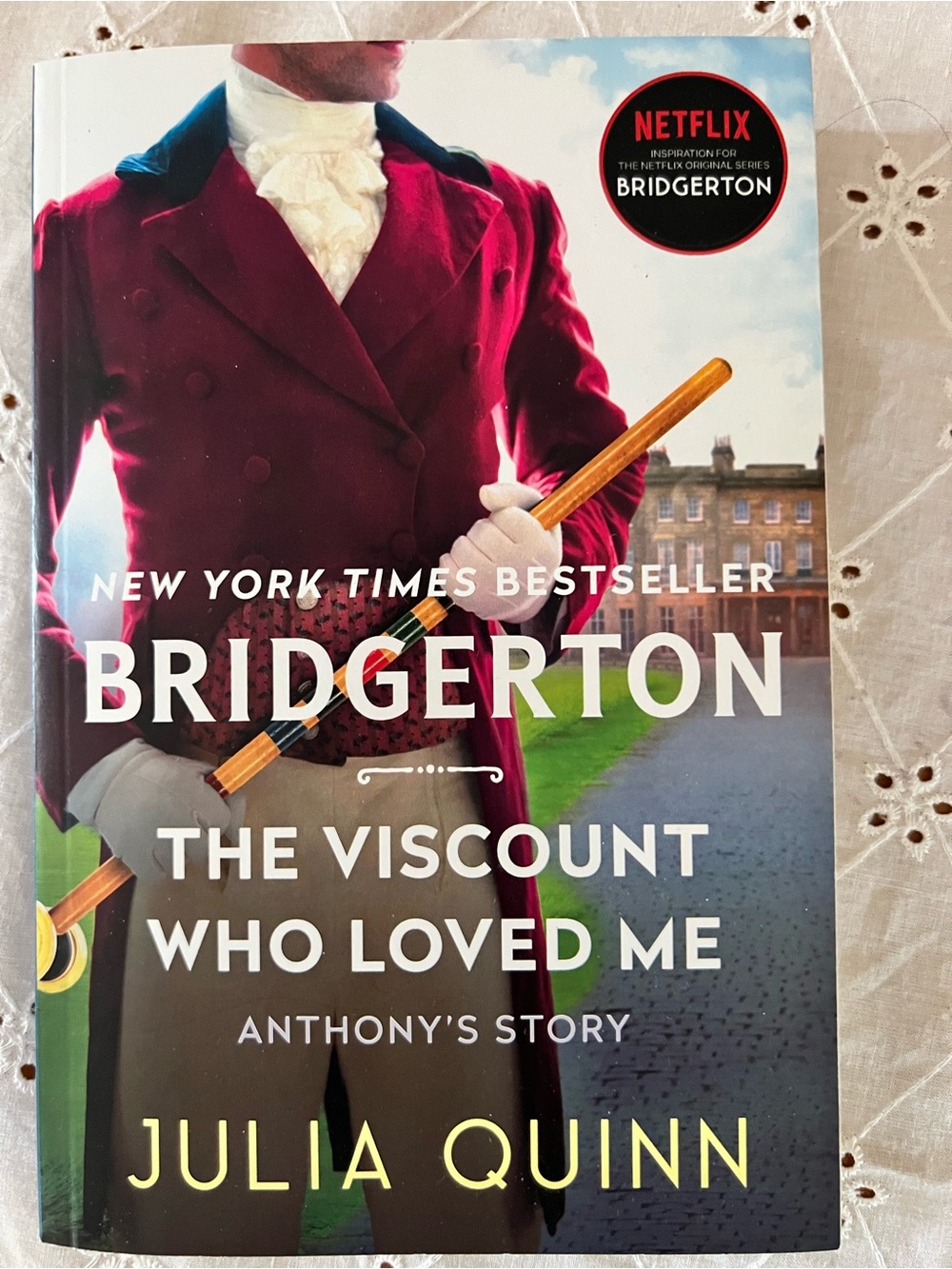 Avon Bridgerton The Viscount Who Loved Me – Burgundy Red Jacket